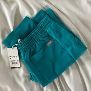 FIGS Yola Skinny Pants - TEAL - XS